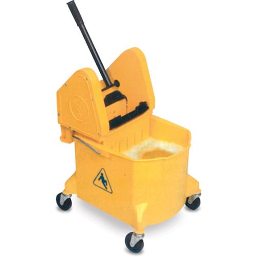 Vileda® Downpress Bucket and Wringer Combo, 32 Quarts, Yellow, 1/Case