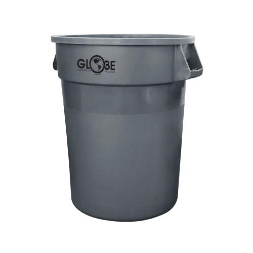 Globe™ Waste Containers, 20 Gallon, Grey, 1/Case