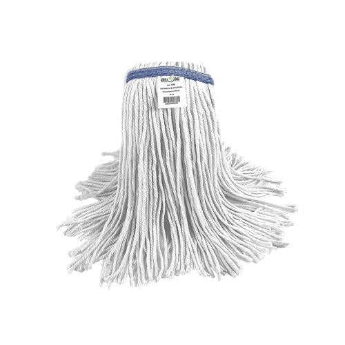 Syn-Pro® Synthetic Narrow Band Wet White Cut End Mop, 16Oz, White, 12/Case